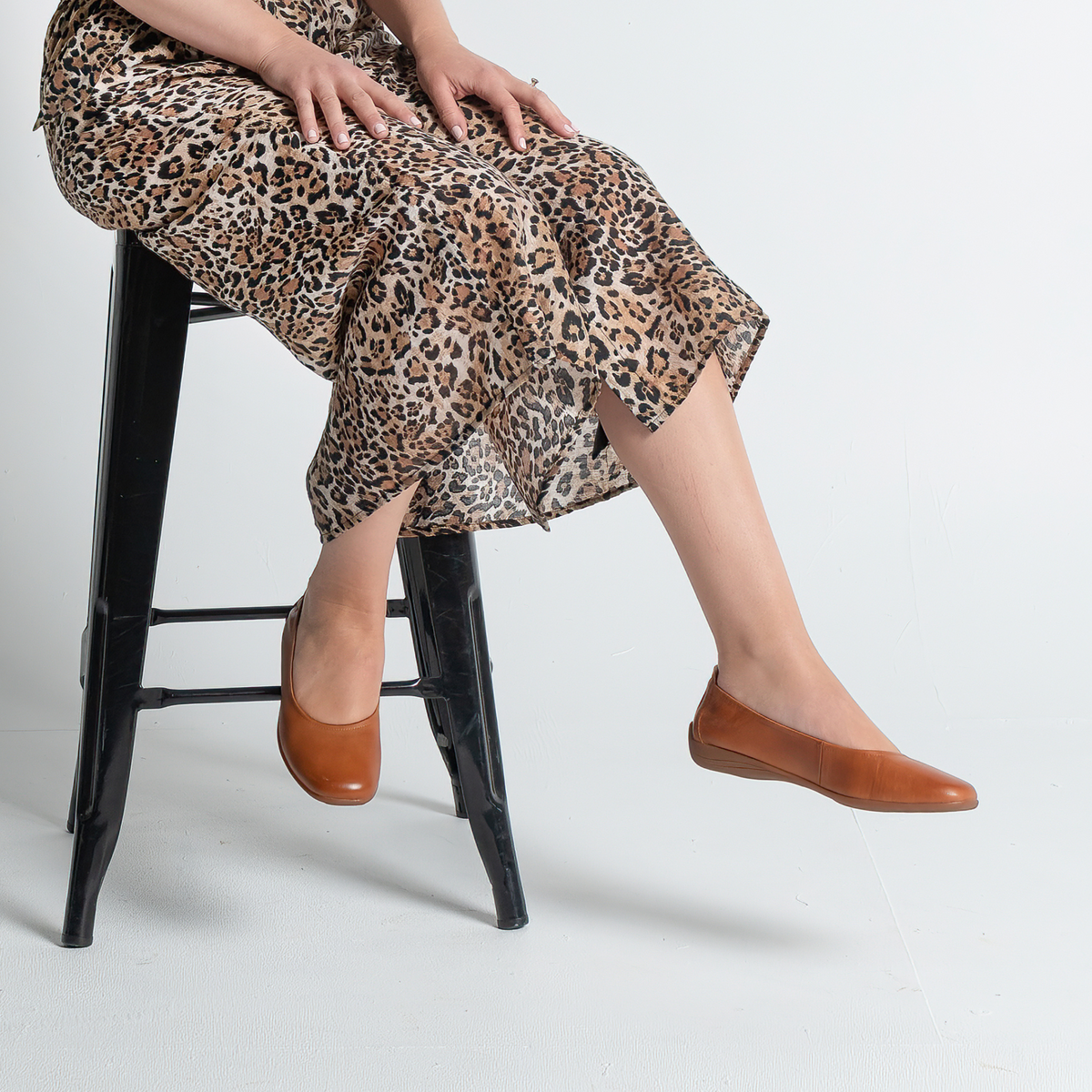 Fenja 01 Camel Leather Ballet Flats - JOSEF SEIBEL | Shouz