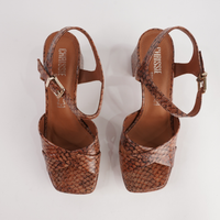 Runaway Python Leather Heels