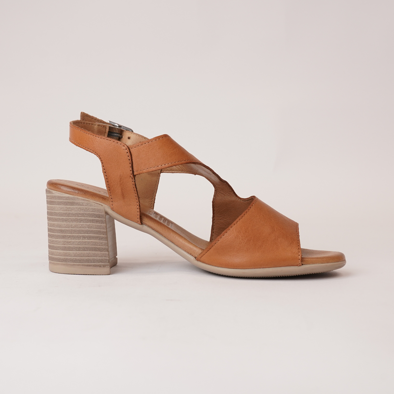 Waltzin Tan Leather Heels