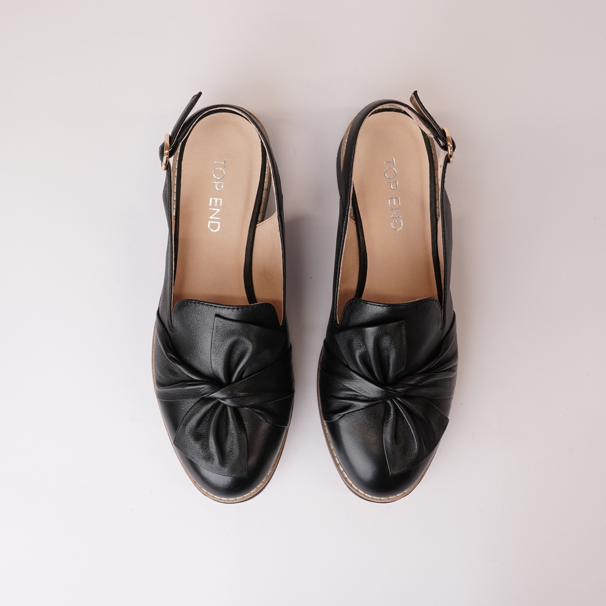 Olissas Black/ Black Sole Leather Loafers - TOP END | Shouz