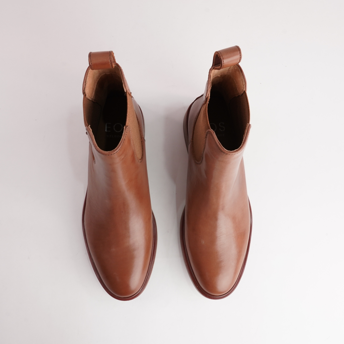 Blaik Brandy Leather Ankle Boots
