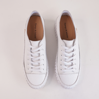 Baselo White Leather Sneakers