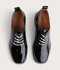 Daya Black Patent Leather Brogues