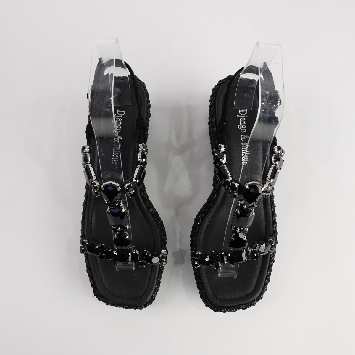 Vontey Black Suede Wedge Sandals - DJANGO AND JULIETTE | Shouz