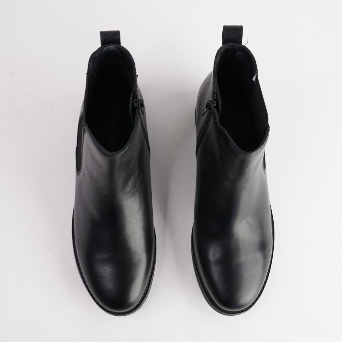 Kate 12 Schwarz Leather Ankle Boots - JOSEF SEIBEL | Shouz