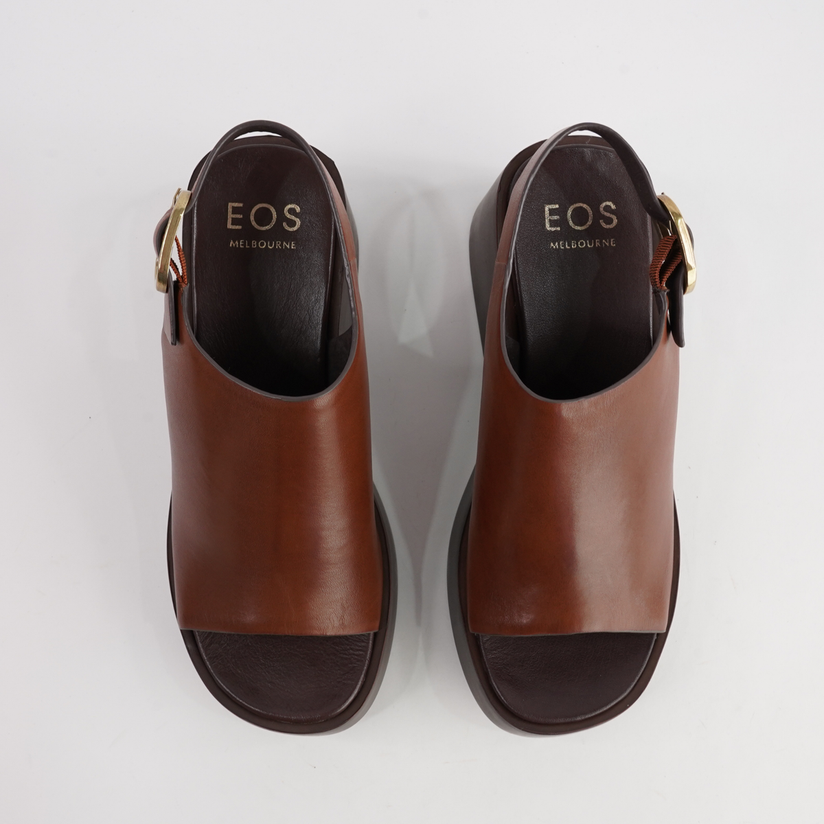 Ariani Brandy Leather Wedges - EOS FOOTWEAR | Shouz