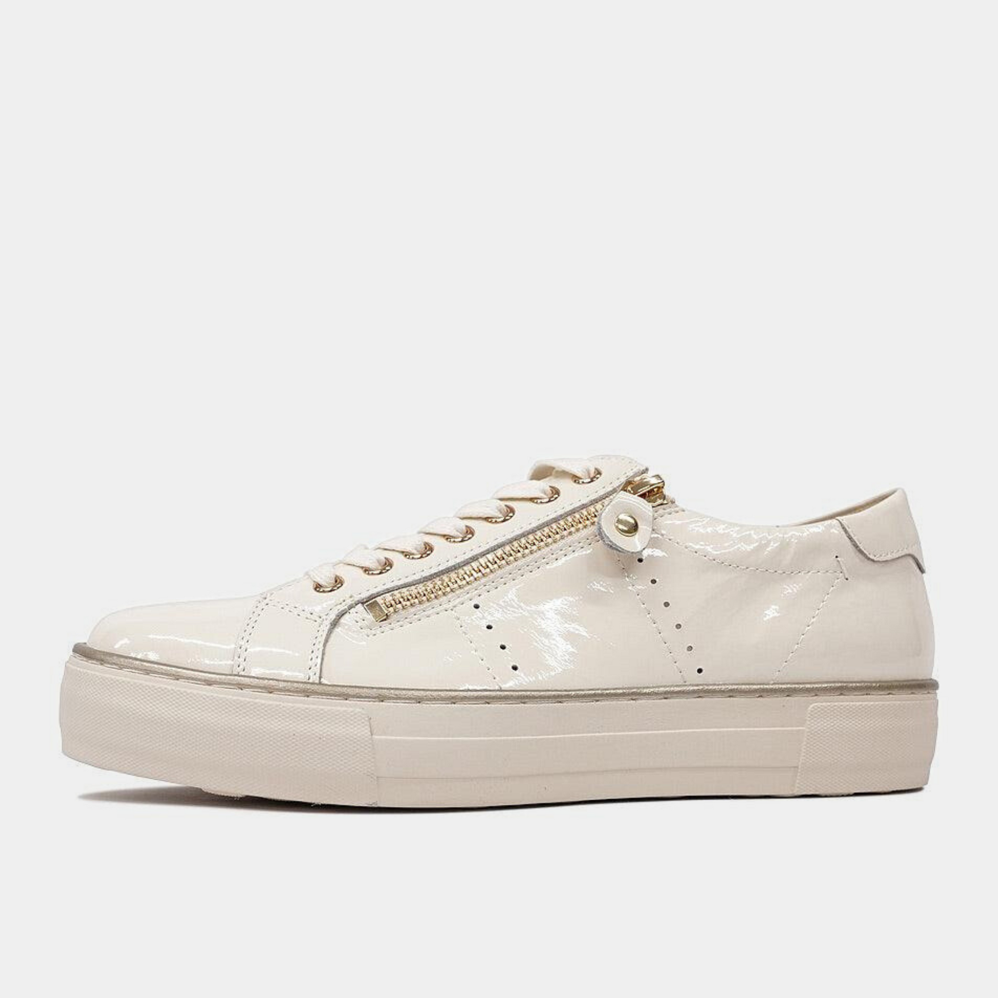 Froggy Ivory Patent Leather Sneakers by Django & Juliette Froggy Ivory Patent Leather Sneakers by Django & Juliette