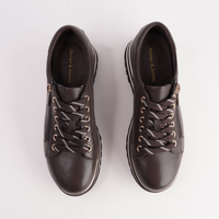 Eammes Choc/Milk Leather Sneakers