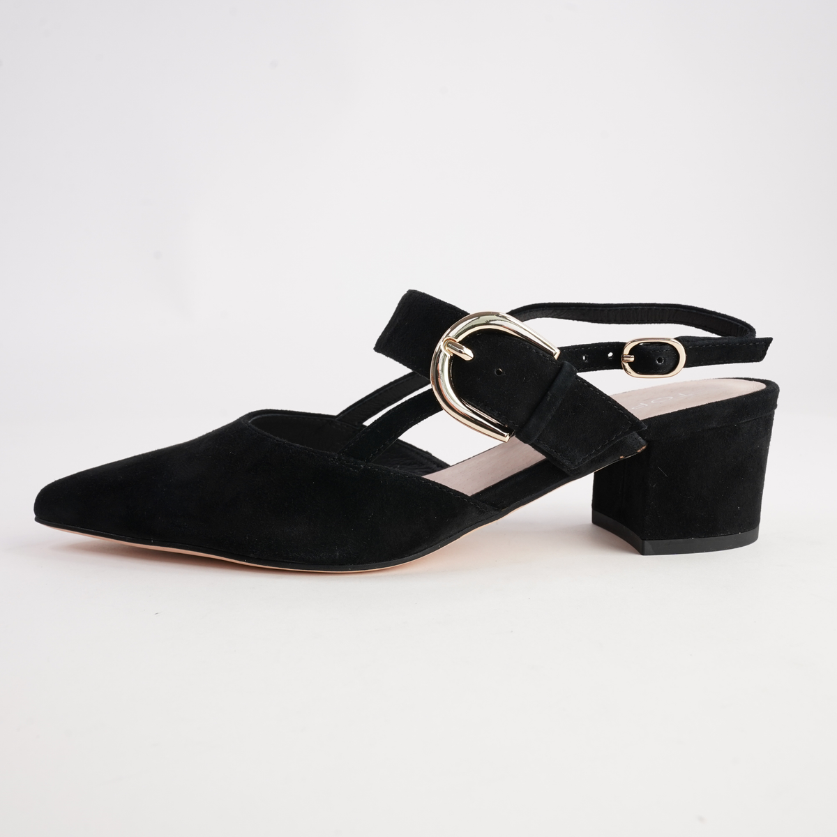 Asten Black Suede Heels - TOP END | Shouz