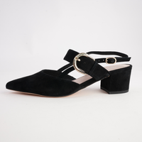 Asten Black Suede Heels - TOP END | Shouz