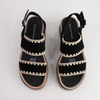 Vera Black Suede Sandals