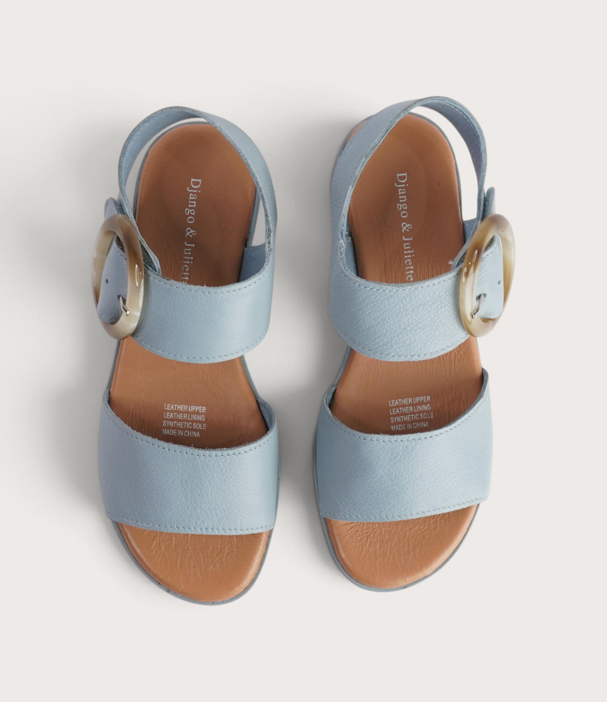 Cubbie Denim Leather Sandals