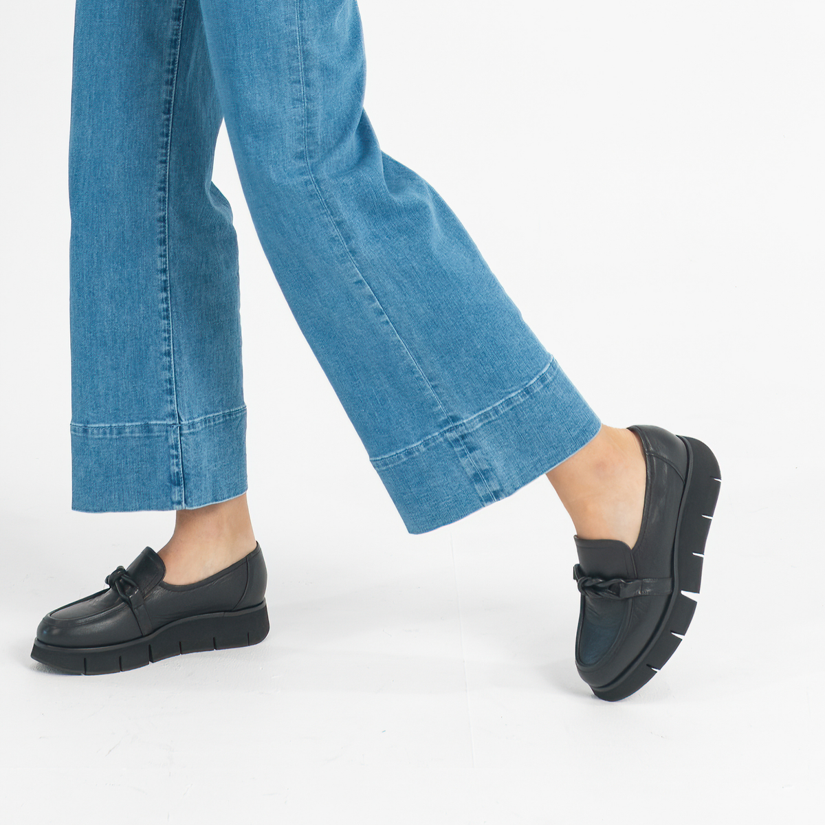 Bailey Black Leather Loafers