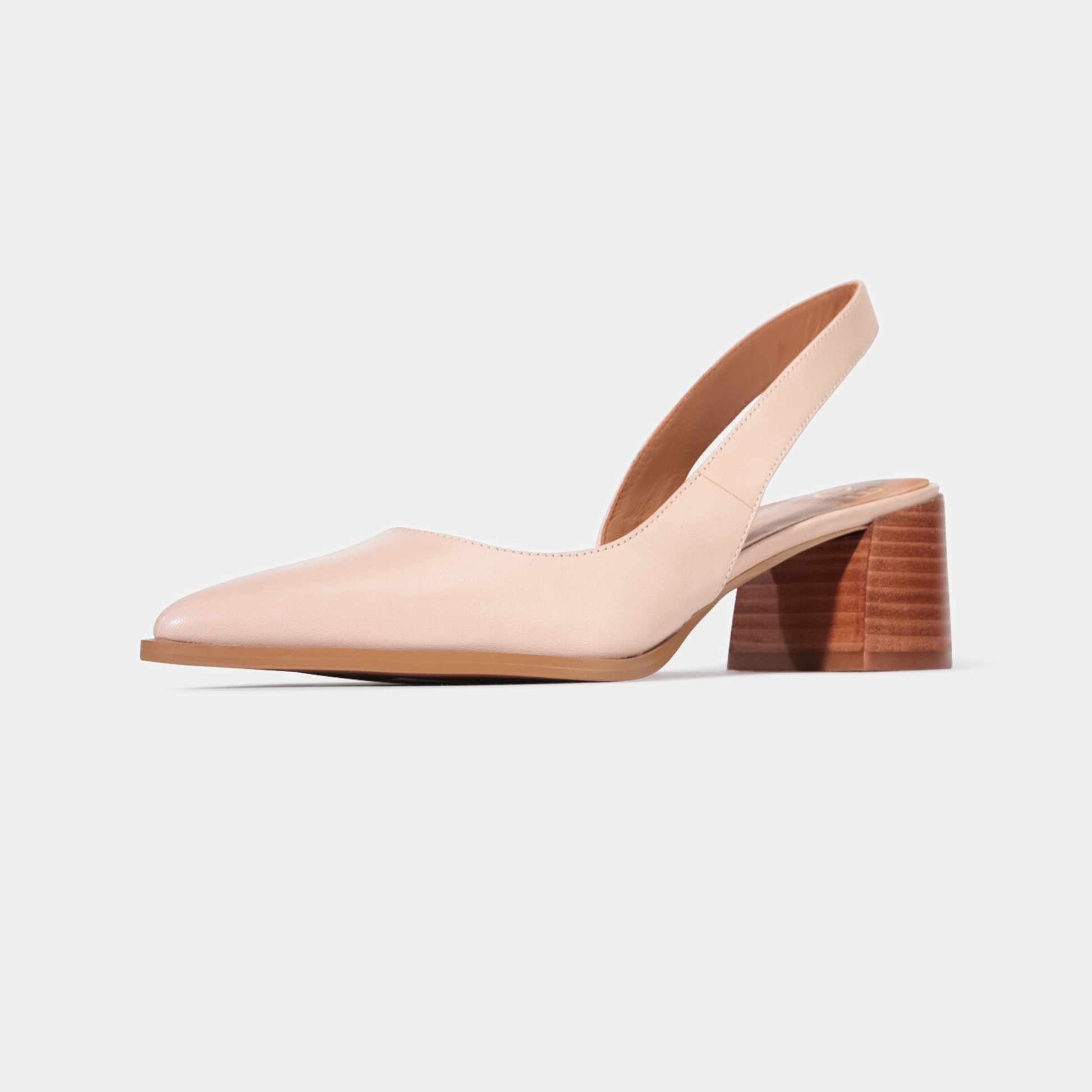 Aura Nude Leather Heels - EOS FOOTWEAR | Shouz