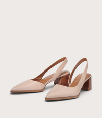 Aura Nude Leather Heels