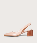 Aura Nude Leather Heels