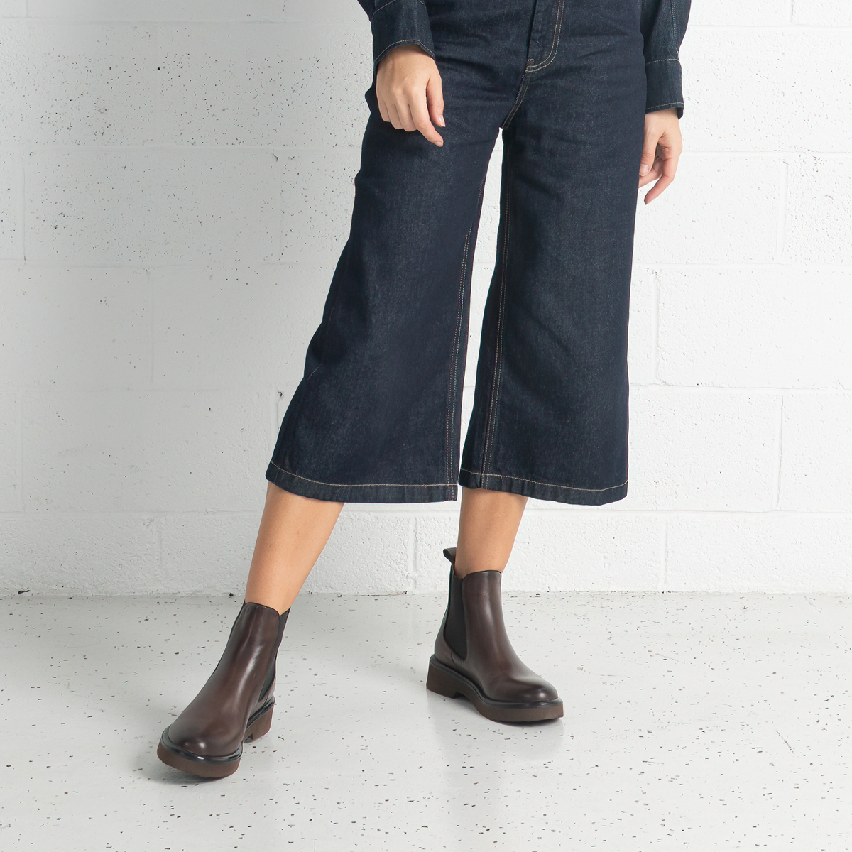 Thea Chestnut Leather Ankle Boots