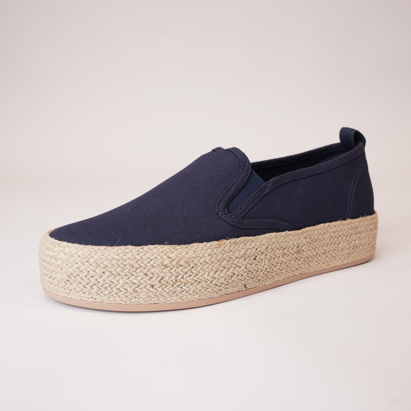 Candi Navy Espadrille Flats