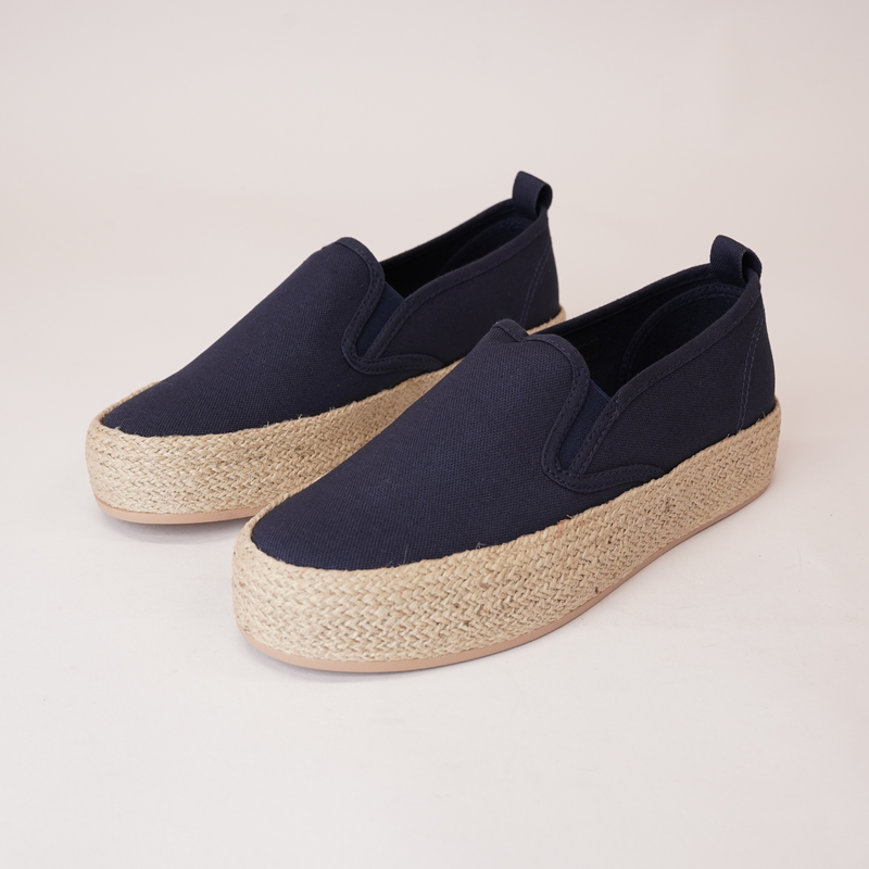 Candi Navy Espadrille Flats