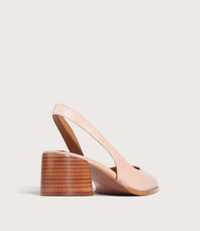 Aura Nude Leather Heels