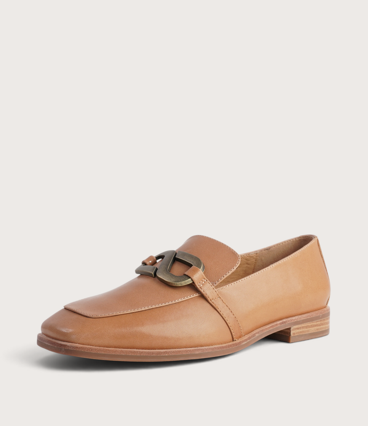 Damon Tan Leather Loafers
