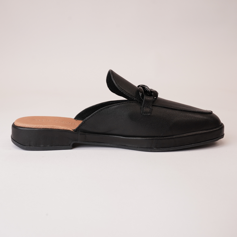 Lewis Black Leather Loafers