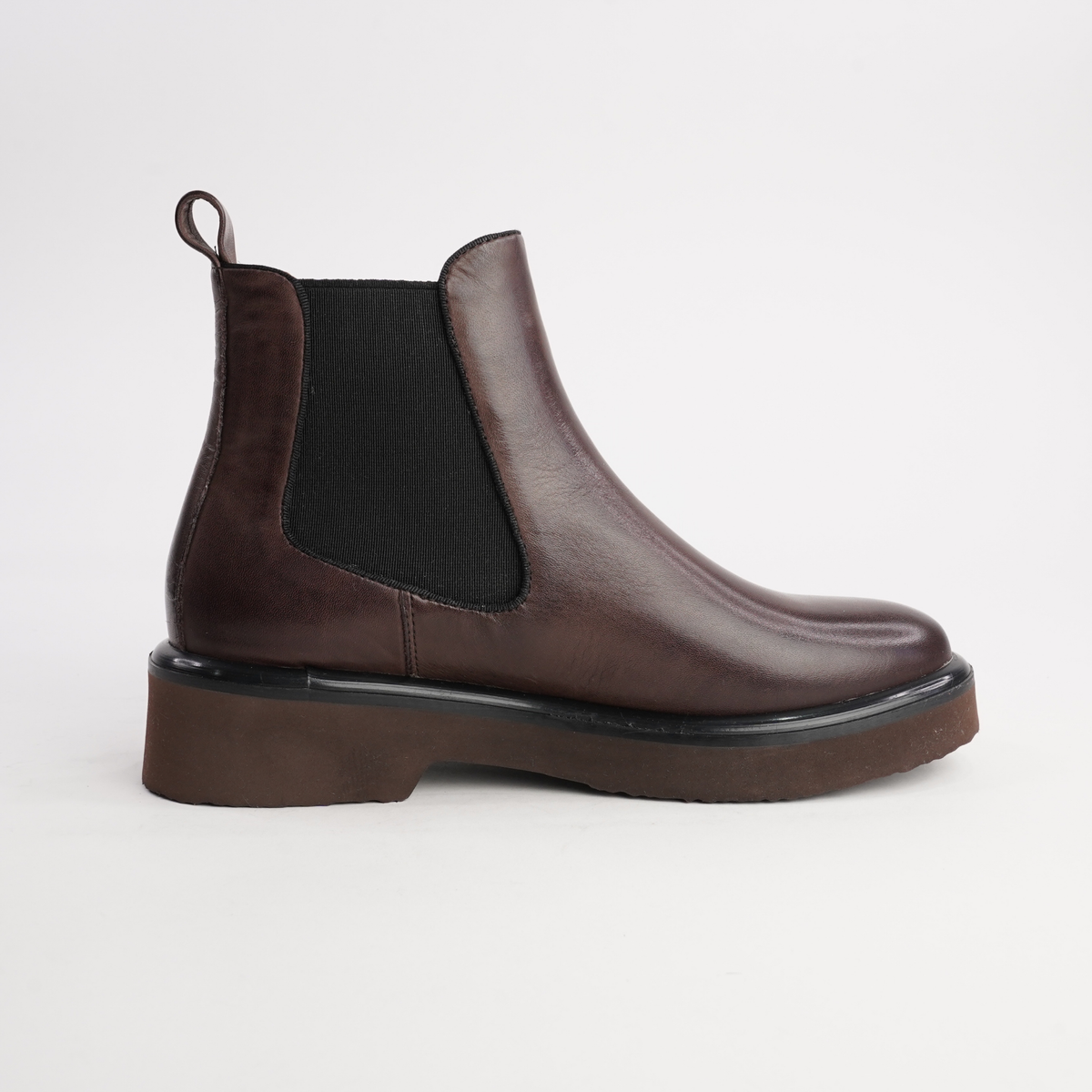 Thea Chestnut Leather Ankle Boots