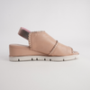 Sigma Powder/ Rose Gold Leather Sandals