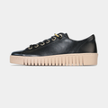 Tinara Black Leather Sneakers