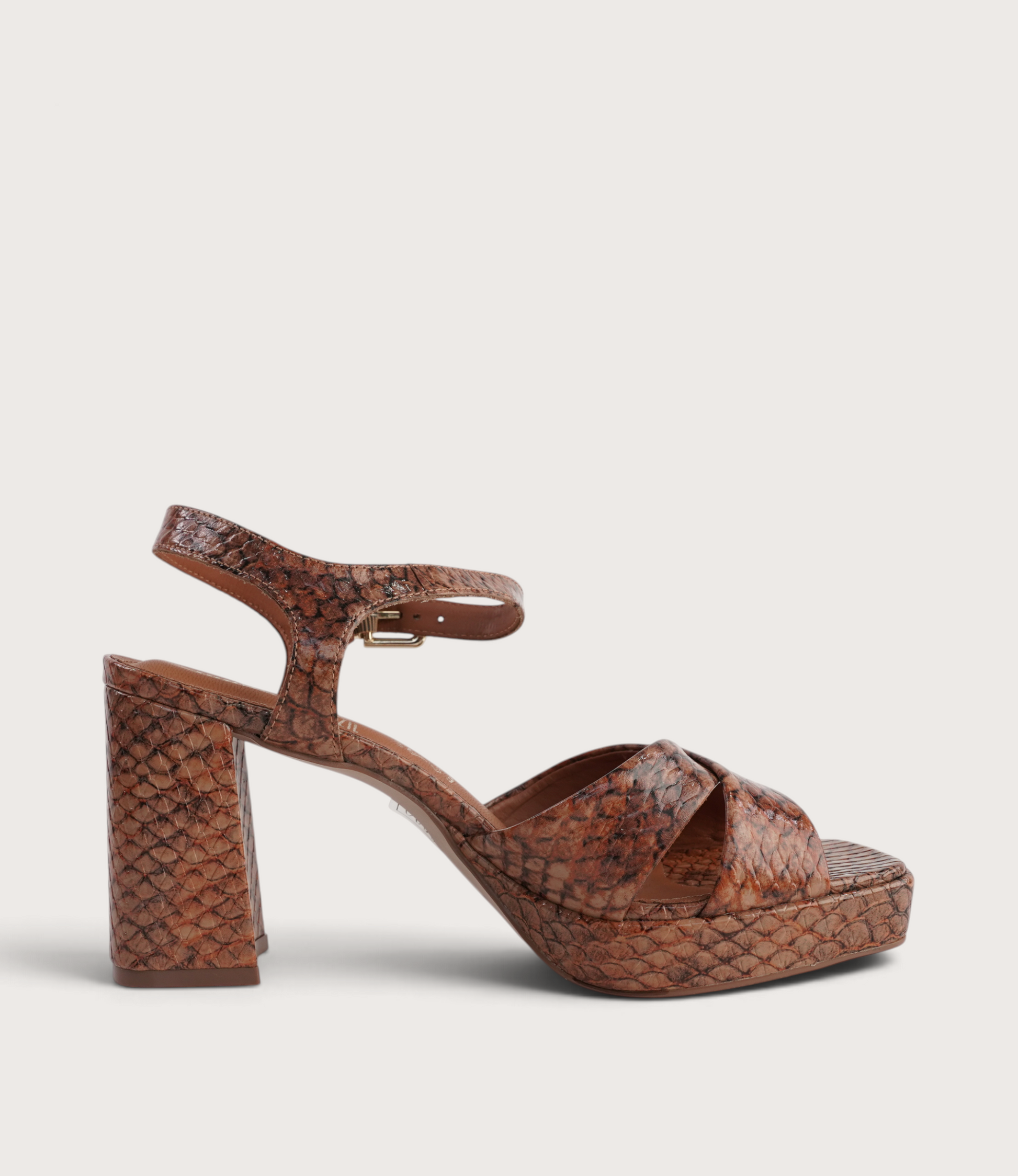 Runaway Python Leather Heels