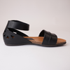 Palin Negro Leather Sandals