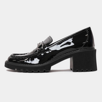 Zoey Black Patent Leather Loafers