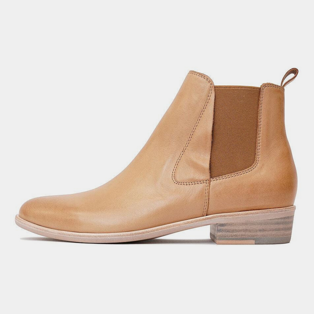 Intan Dark Tan Leather Ankle Boots - DJANGO AND JULIETTE | Shouz