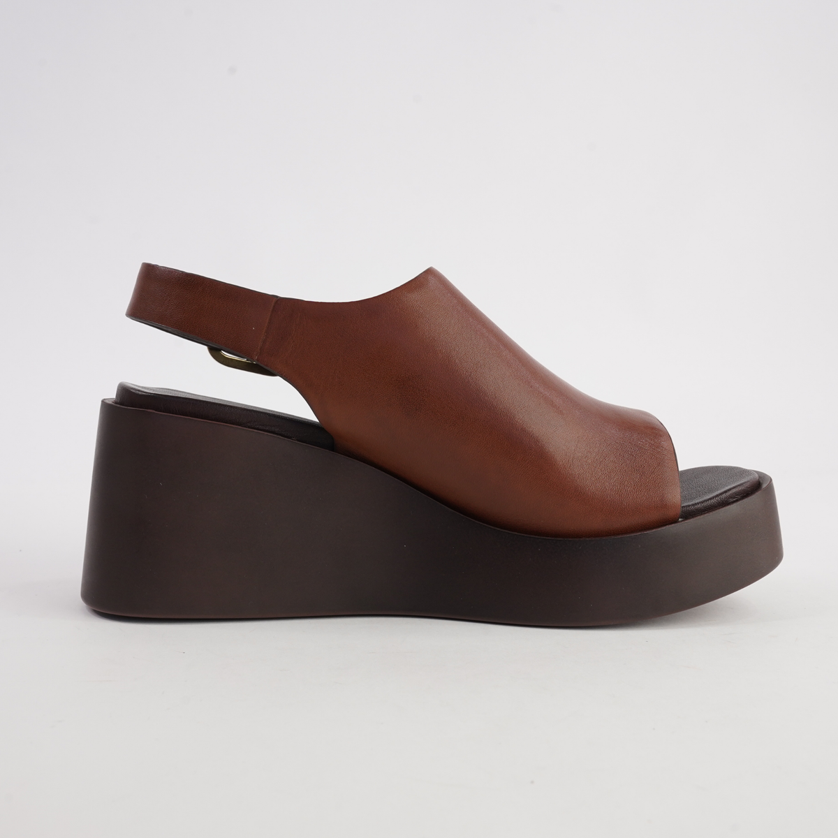 Ariani Brandy Leather Wedges - EOS FOOTWEAR | Shouz