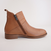 Gamma Coconut Leather Ankle Boots