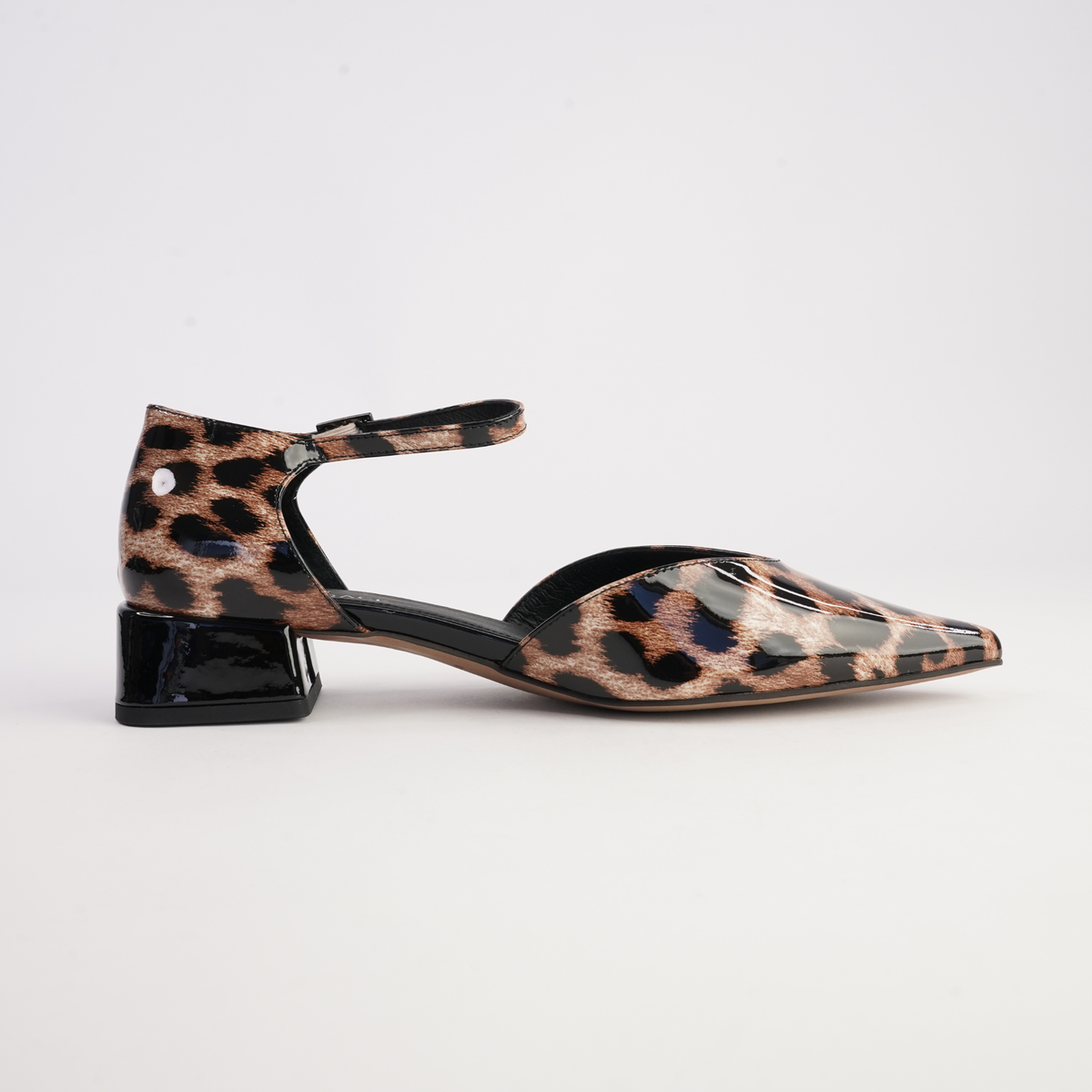 Munich Ocelot Patent Leather Flats - WITH GRACE | Shouz