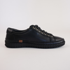 Jonza Black Leather Sneakers