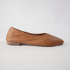 Celeste Coconut Leather Ballet Flats