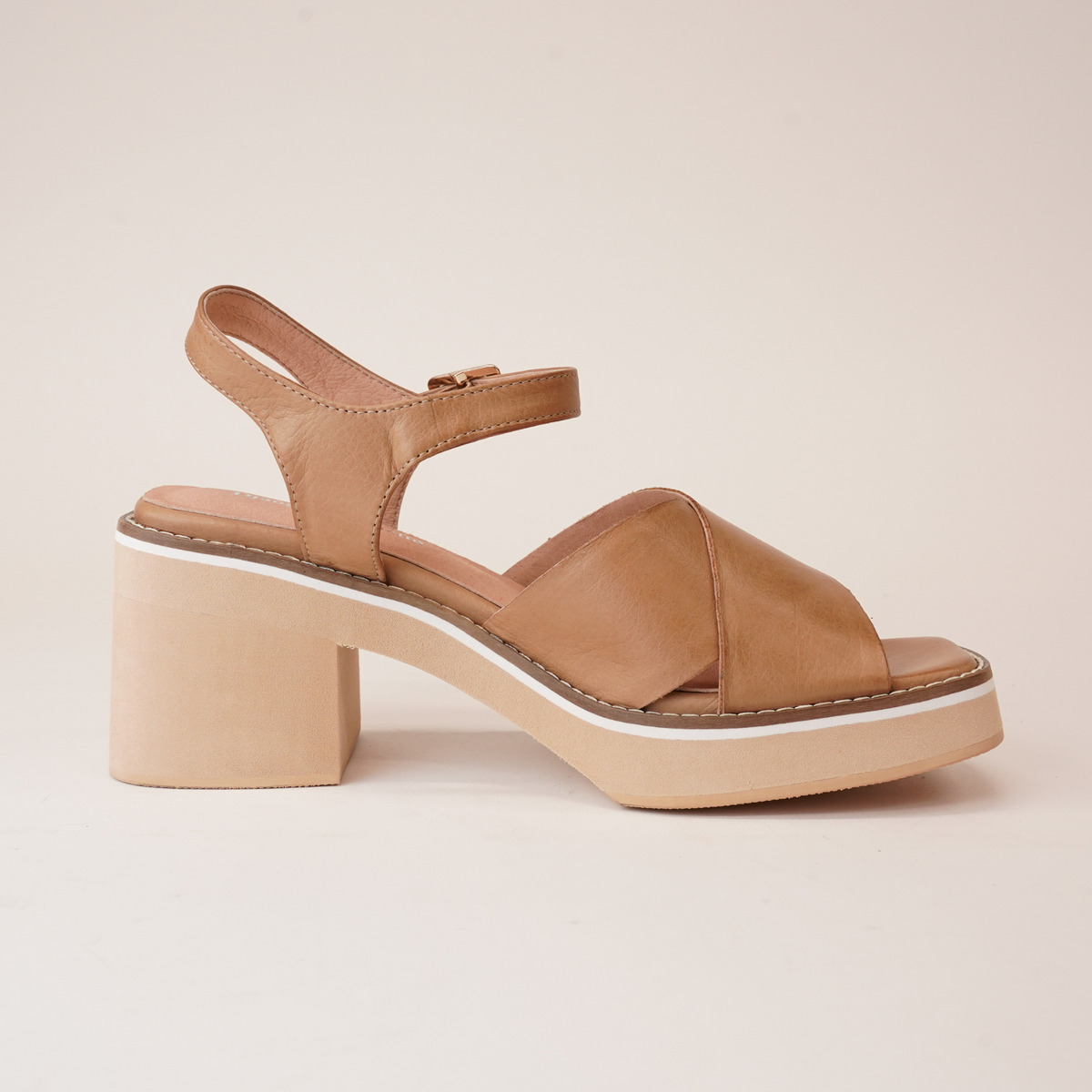 Jemi Tan Leather Heels - DJANGO AND JULIETTE | Shouz