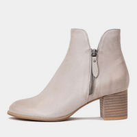 Shiannely Smoke Leather Ankle Boots