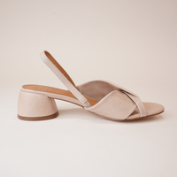 Fiorello Nude Leather Heels