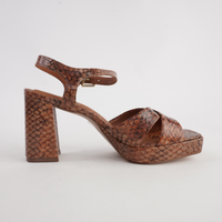 Runaway Python Leather Heels