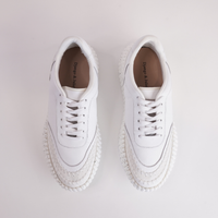 Cobus White Leather Sneakers