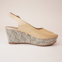 Sabyne Nude Patent Wedges