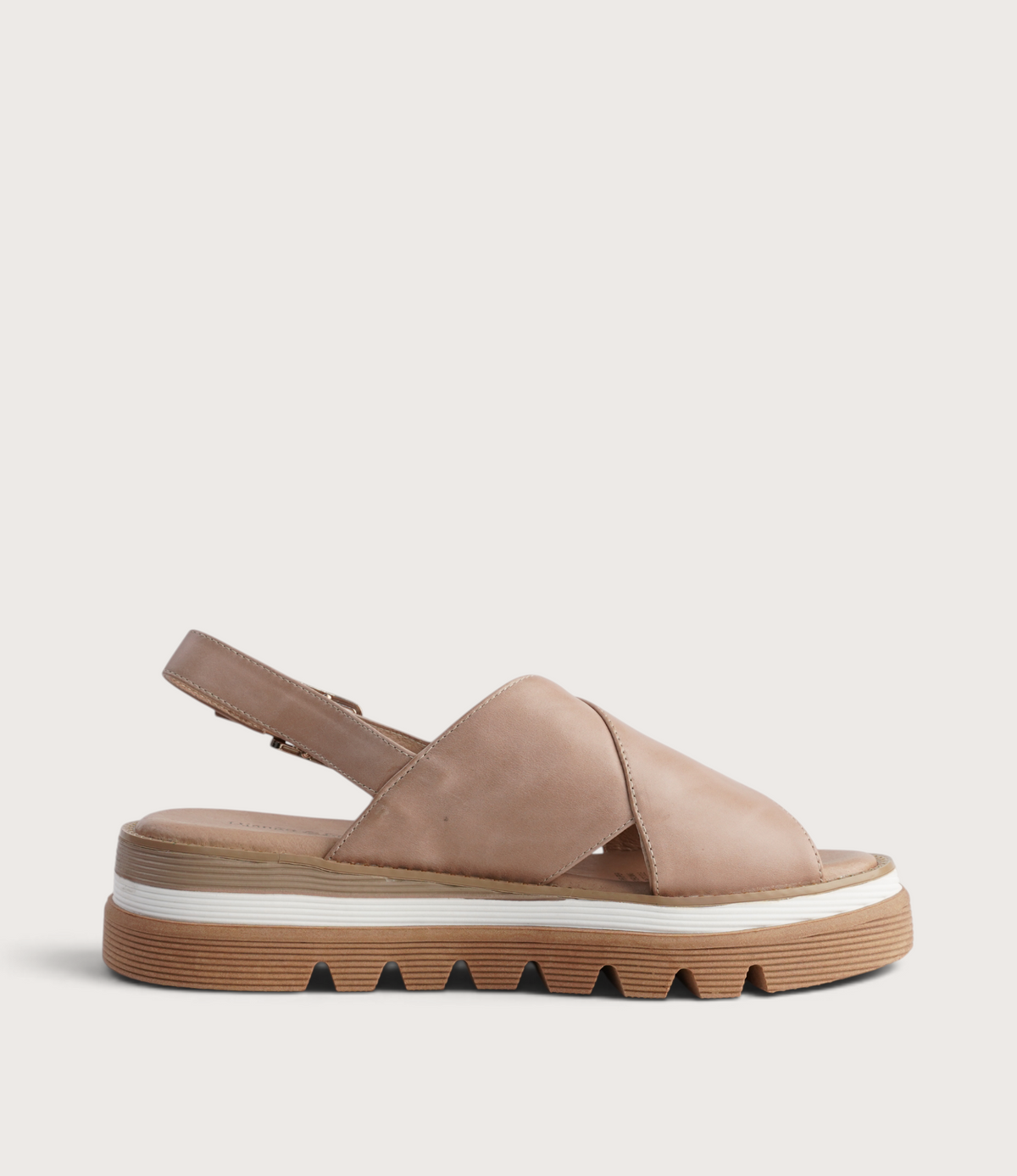 Sasi Cappuccino Leather Sandals