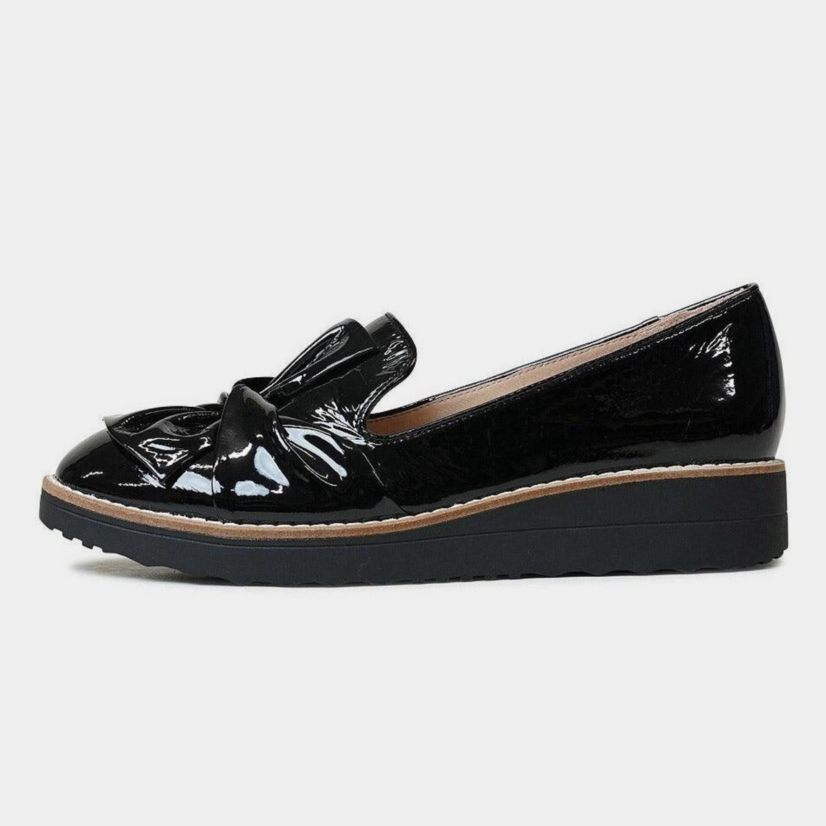 Oclem Black Patent Leather Loafers - TOP END | Shouz