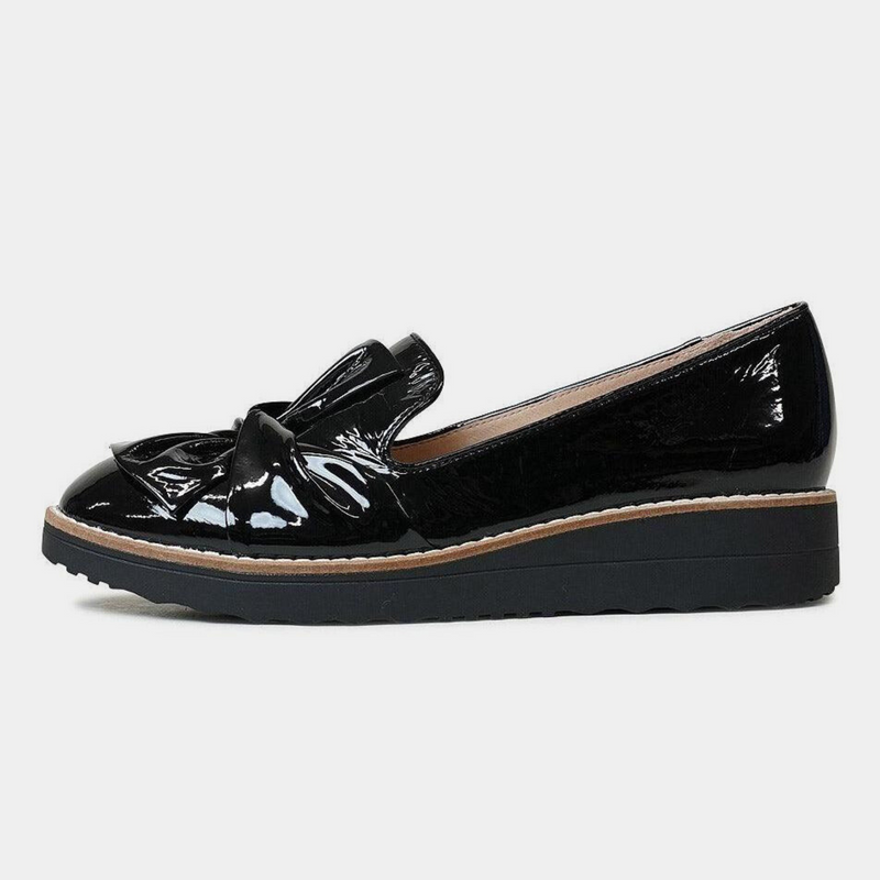 Oclem Black Patent Leather Loafers