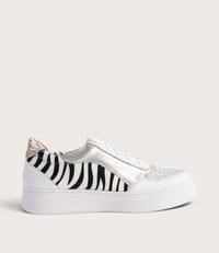 Nevyle White Multi Leather Sneakers