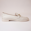 Lana Cream Leather Loafers