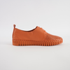 Huston Orange/ Orange Sole Leather Sneakers
